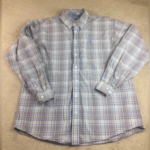 Cinch long sleeve button down shirt mens size L multicolor western